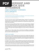 Leadership and Church Size Dynamics by Tim Keller