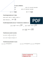 Formule Trigonometrie