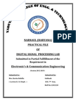 DSP Practical File
