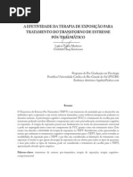 A Efertividade Da Terapia de Exposição Para o Tratamento Do Transtorno de Estresse Pós-traumático