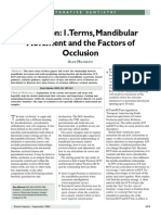 Mandibular Movement and the Factors of Occlusion