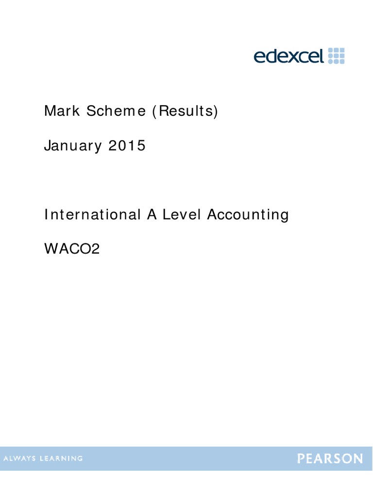 WAC02 - 01 - MSC - 20150305 (Accounting Edexcel IAL 2015 January Unit 2 ...