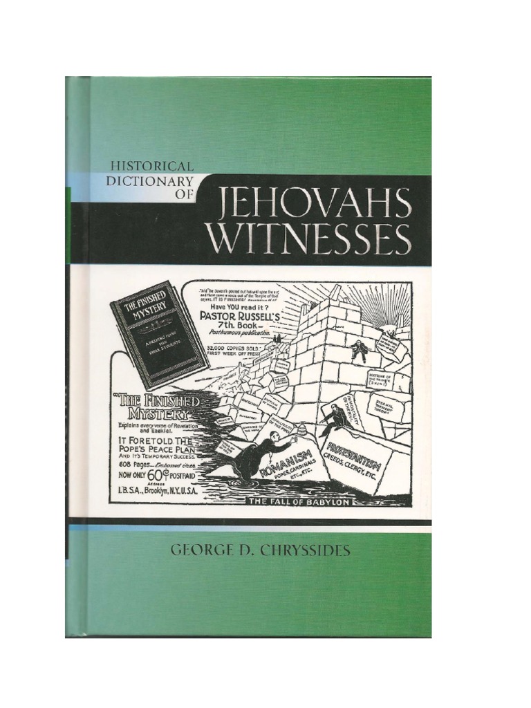 Historical Dictionary of Jehovah's Witnesses PDF Bible Student