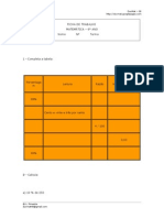 Ficha de Trabalho de Matemática - Percentagens