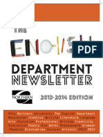 English Department Print Newsletter 2013-2014