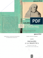 Galeno - Iniciacion a La Dialectica (Bilingue)