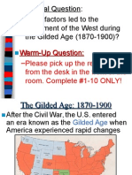 Gilded Age - The West