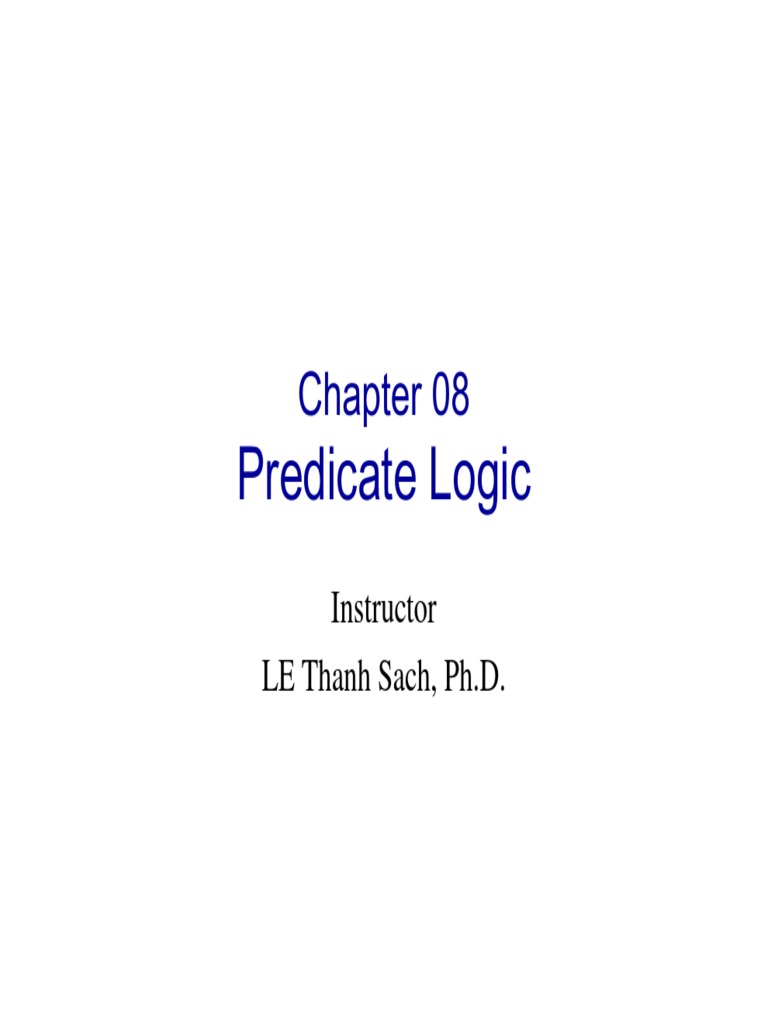 First Order(Predicate)Logic Interpretation (Logic) Semantics
