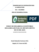 Indice de Desarrollo Sostenible Sucre (2015)