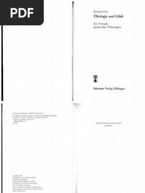 Ott ökologie Und Ethik - 