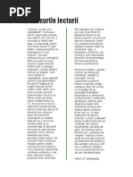 Paradoxurile lecturii