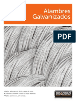 Folleto alambre galvanizado