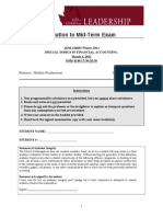 Solution To Mid-Term Exam ADM4348M Winter 2011