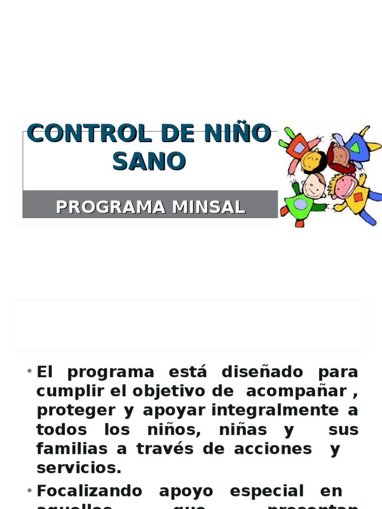 Control de Niño Sano MINSAL | PDF | Vacunas | Amamantamiento