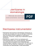 stomatologia terapeutica ,, sterilizarea''