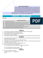 Chemistry (Sample Paper)