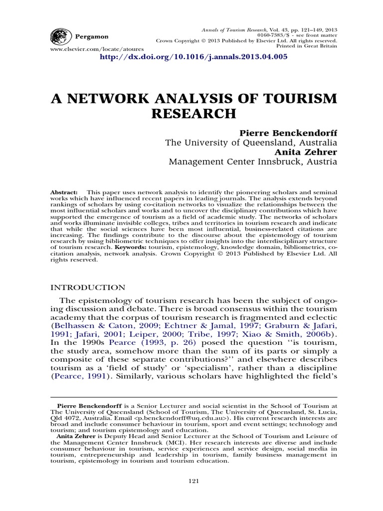Tourism Research PDF Tourism Academia