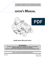 Perator S Anual: Model Series 780 Lawn Tractor