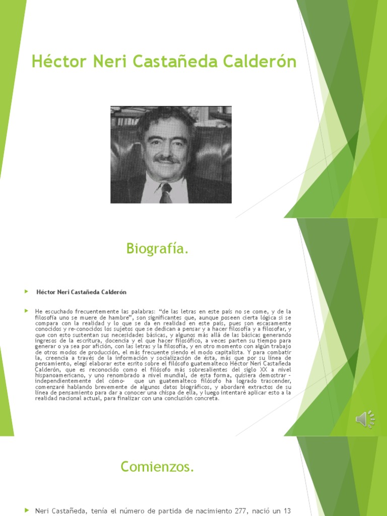 Héctor Neri Castañeda Calderón Descargar gratis PDF Filosofía