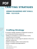 Crafting Strategies