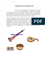 Musical Instruments of Peninsular Malaysia