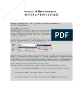 Convertir GPT a NTFS: Tutorial: convertir el disco interno o externo desde GPT a NTFS o a FAT32 