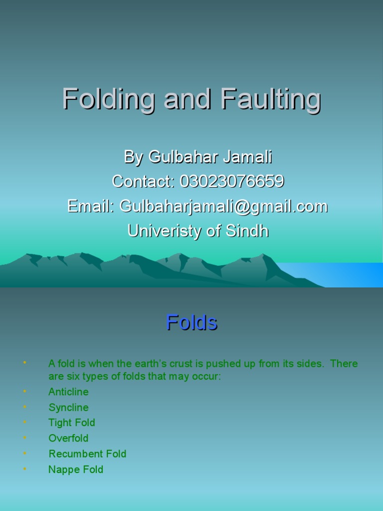 Types of Folding and Faulting Explained | PDF | Fault (Geology ...