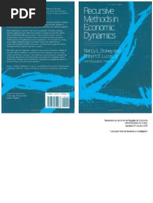 Stokey Lucas Recursive Methods in Economic Dynamics | PDF
