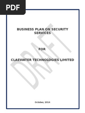 Business Plan for Security Company - Claenwater Technologies Nigeria Ltd.docx