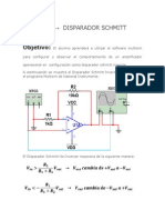 Funcionamiento Inversor Schmitt en Simulador