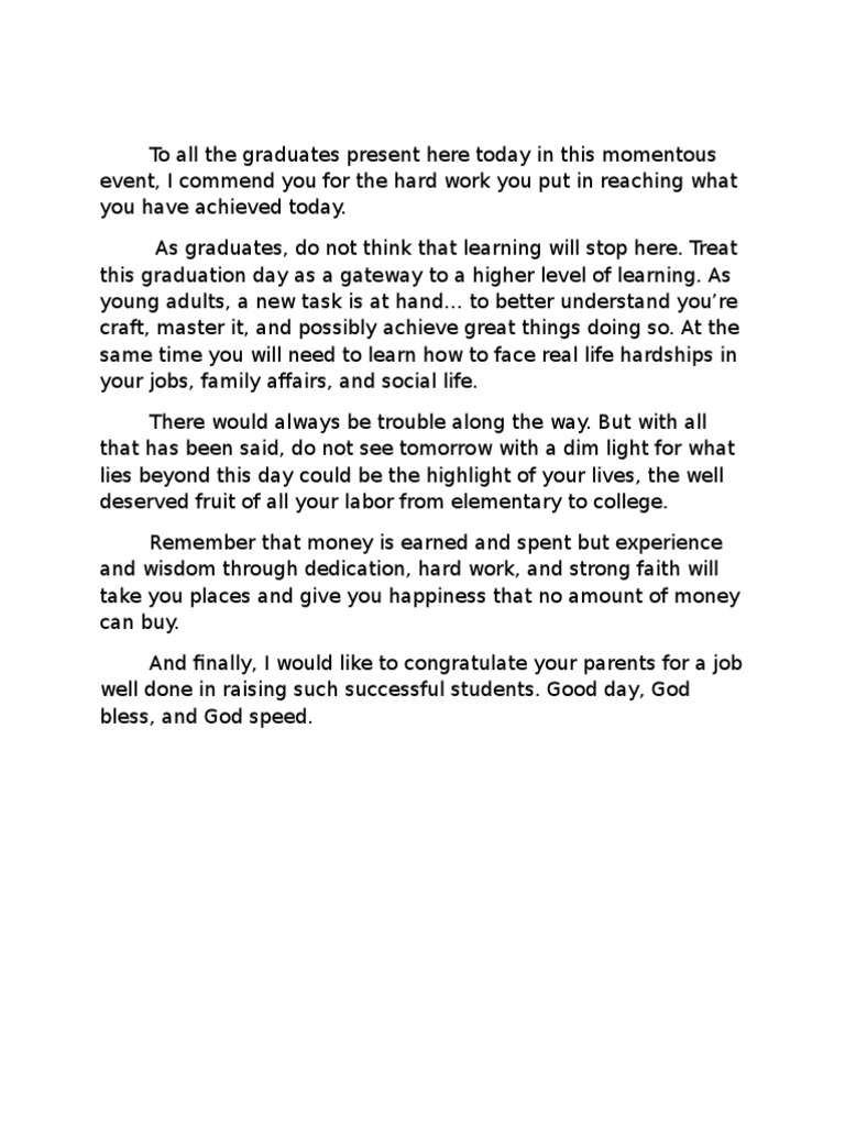 Tita Abel S Closing Remarks Pdf