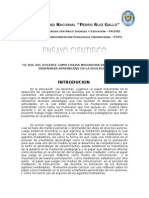 El Rol Del Docente Como Figura Mediadora Del Proceso de Enseñanza-Aprendizaje en La Educacion"