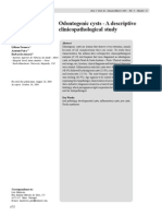 Odontogenic Cysts - A Descriptive Clinicopathological Study