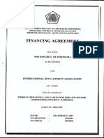 Financing Agreement WSLIC3 - IDA 4204-InD