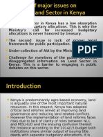 Land Sector Financing in Kenya Presentation