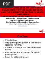 Public Participation Presentation- Felesia Odada