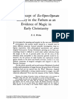 Weltin The Concept of 'Ex-Opere-Operato' Efficacy in The Fathers As An Evidence of Magic in Early Christianity