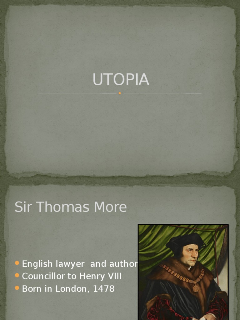 Utopia: Sir Thomas More's Ideal Society | PDF | Politics | Travel