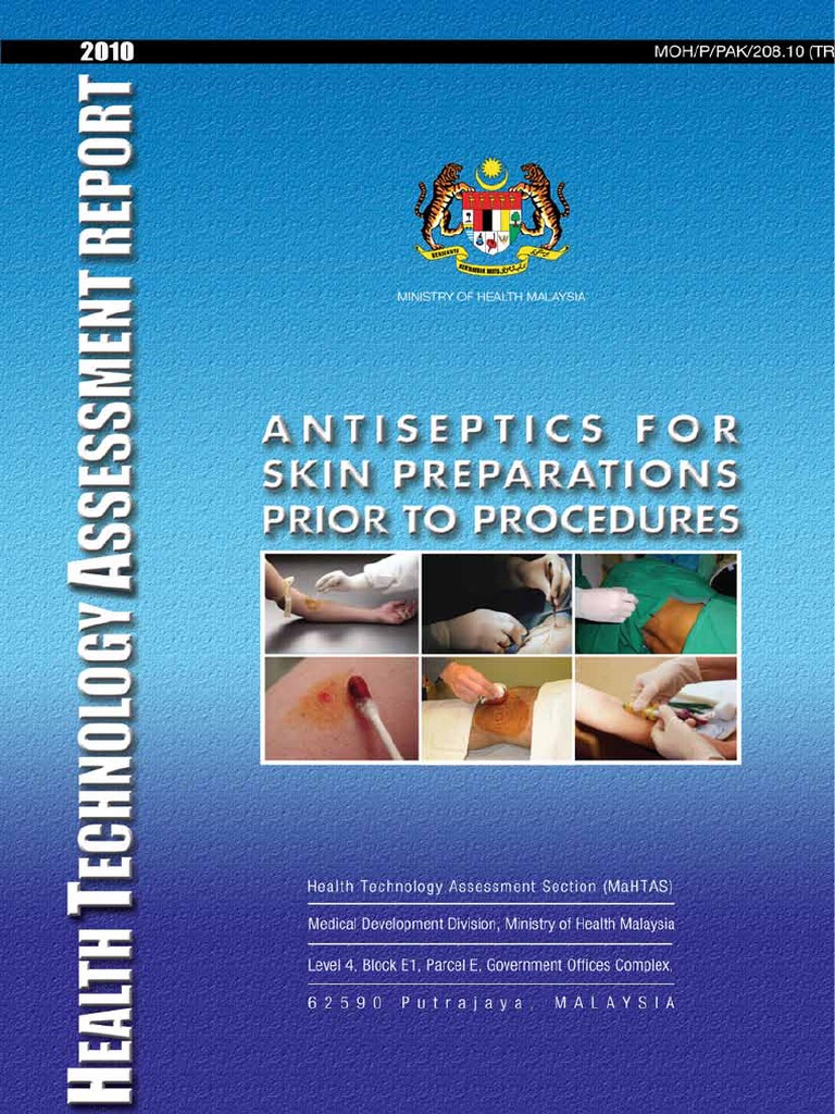 Antiseptics for Skin Preparations Disinfectant Surgery Free 30