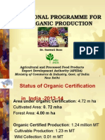 National Programme For Organic Production: Agricultural and Processed Food Products Export Development Authority (APEDA)