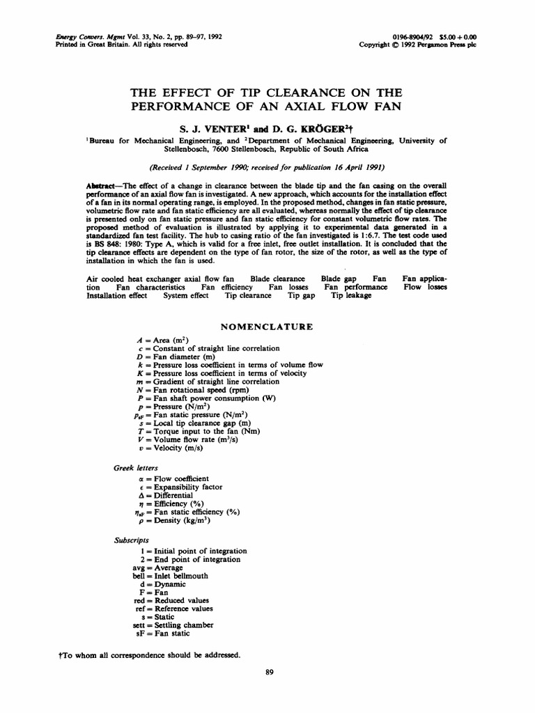 Tip clearance flow thesis image