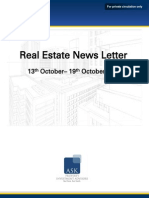 Real Estate Weekly News Letter 13 October 2014 - 19 October 2014