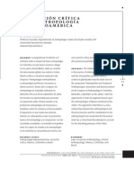 La Vocacion Critica de La Antropologia en Latinoamerica Miriam Jimenez