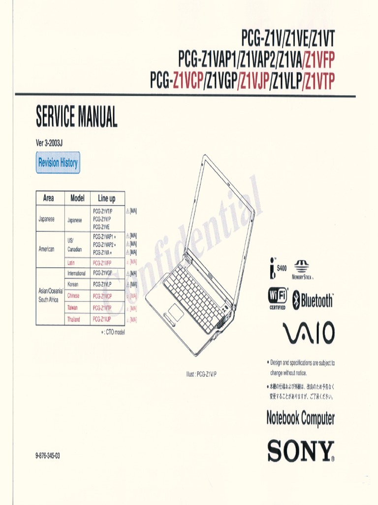 Sony Vaio Service Manual PDF Advanced Micro Devices Manufactured