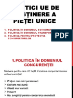 Politici UE de Susţinere A Pieței Unice