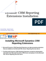 Microsoft  Dynamic CRM Reporting Extension Installation