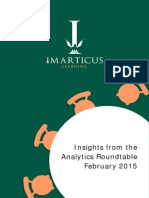 Insights From Imarticus Analytics Roundtable February 2015