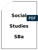 Social Studies Sba