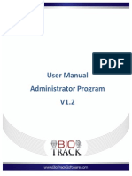 Biotrack Administrator Program User Manual