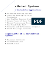 Distributed Systems: Ingredients of A Distributed System